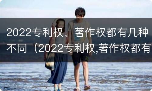 2022专利权、著作权都有几种不同（2022专利权,著作权都有几种不同的）