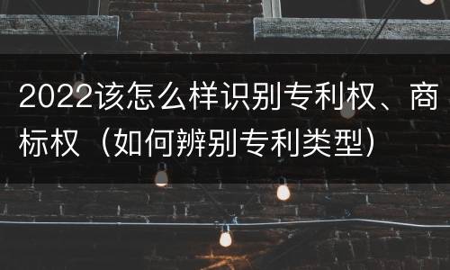 2022该怎么样识别专利权、商标权（如何辨别专利类型）