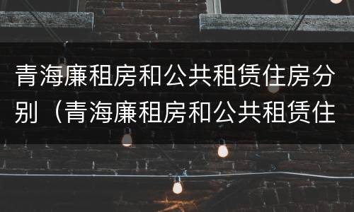 青海廉租房和公共租赁住房分别（青海廉租房和公共租赁住房分别在哪里）