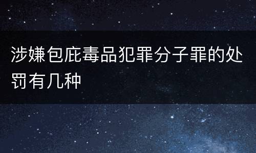 涉嫌包庇毒品犯罪分子罪的处罚有几种