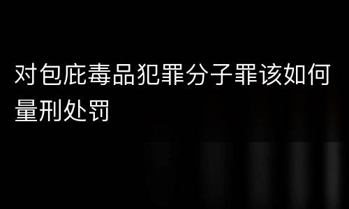 对包庇毒品犯罪分子罪该如何量刑处罚