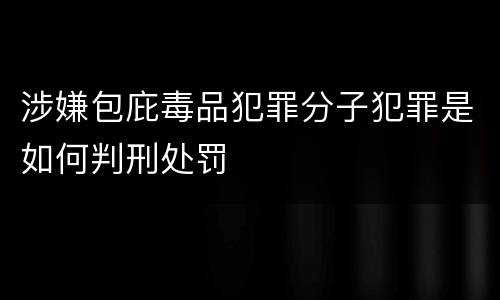 涉嫌包庇毒品犯罪分子犯罪是如何判刑处罚