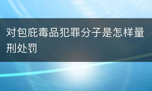 对包庇毒品犯罪分子是怎样量刑处罚