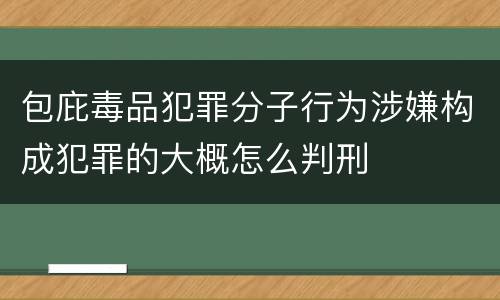 包庇毒品犯罪分子行为涉嫌构成犯罪的大概怎么判刑