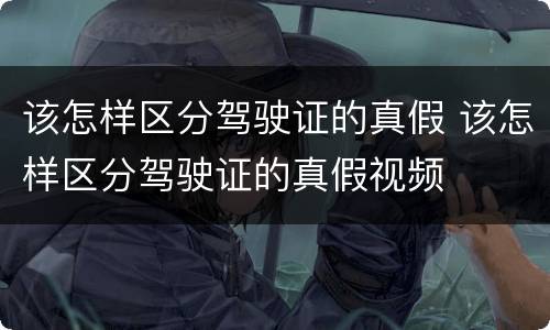 该怎样区分驾驶证的真假 该怎样区分驾驶证的真假视频