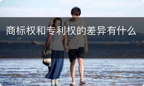 商标权和专利权的差异有什么