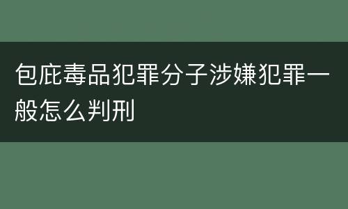 包庇毒品犯罪分子涉嫌犯罪一般怎么判刑