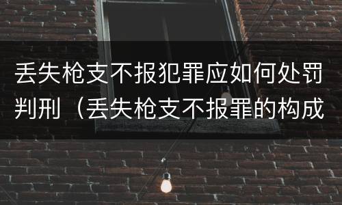 丢失枪支不报犯罪应如何处罚判刑（丢失枪支不报罪的构成要件）