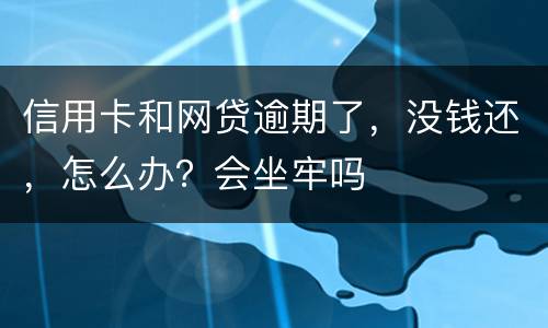 信用卡和网贷逾期了，没钱还，怎么办？会坐牢吗