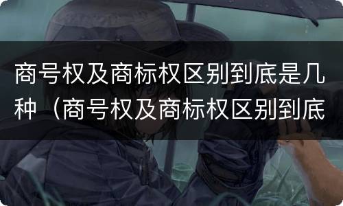 商号权及商标权区别到底是几种（商号权及商标权区别到底是几种商品）