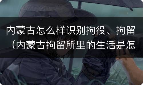 内蒙古怎么样识别拘役、拘留（内蒙古拘留所里的生活是怎么样的）