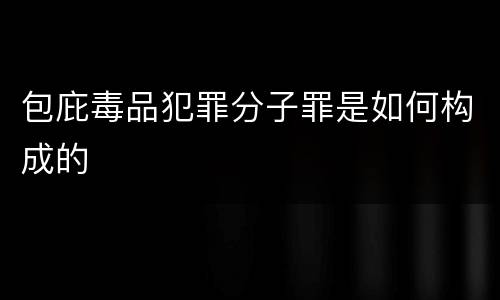 包庇毒品犯罪分子罪是如何构成的