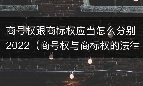 商号权跟商标权应当怎么分别2022（商号权与商标权的法律冲突与解决）