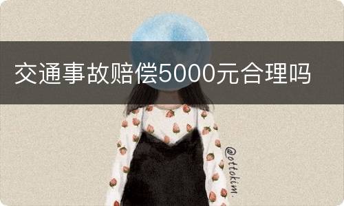 交通事故赔偿5000元合理吗