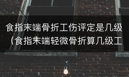 食指末端骨折工伤评定是几级（食指末端轻微骨折算几级工伤）