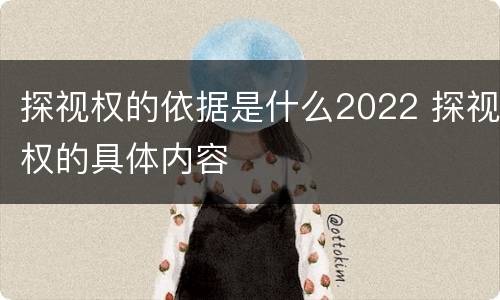 探视权的依据是什么2022 探视权的具体内容