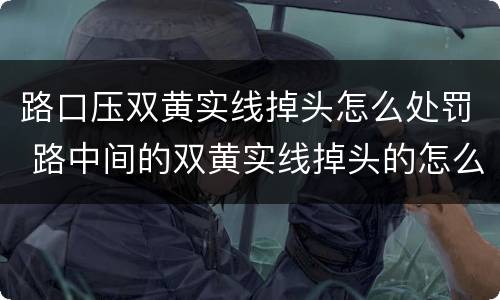 路口压双黄实线掉头怎么处罚 路中间的双黄实线掉头的怎么处罚