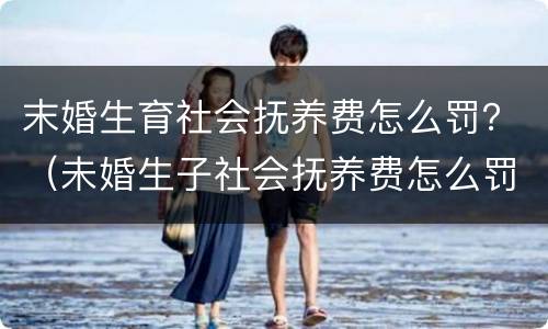 末婚生育社会抚养费怎么罚？（未婚生子社会抚养费怎么罚）