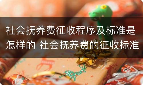 社会抚养费征收程序及标准是怎样的 社会抚养费的征收标准是怎样确定