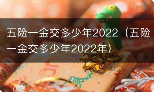 五险一金交多少年2022（五险一金交多少年2022年）