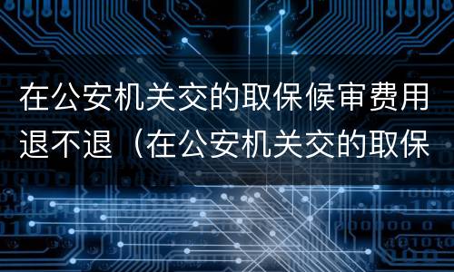 在公安机关交的取保候审费用退不退（在公安机关交的取保候审费用退不退呢）