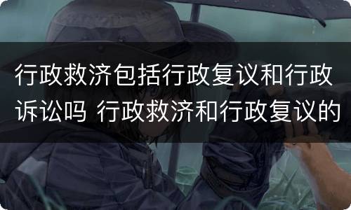 行政救济包括行政复议和行政诉讼吗 行政救济和行政复议的区别