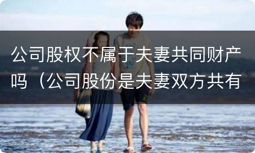 公司股权不属于夫妻共同财产吗（公司股份是夫妻双方共有财产吗）