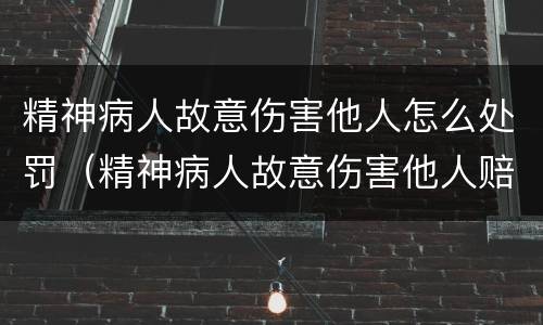 精神病人故意伤害他人怎么处罚（精神病人故意伤害他人赔偿找谁）