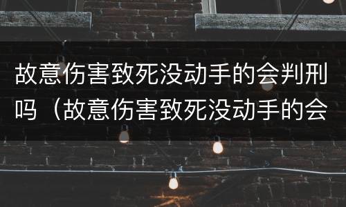 故意伤害致死没动手的会判刑吗（故意伤害致死没动手的会判刑吗知乎）