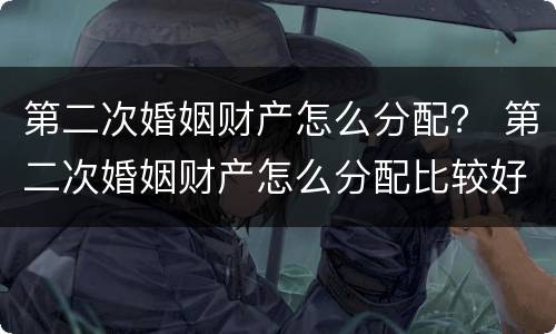 第二次婚姻财产怎么分配？ 第二次婚姻财产怎么分配比较好