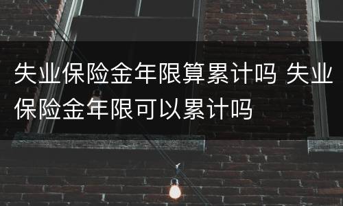 失业保险金年限算累计吗 失业保险金年限可以累计吗