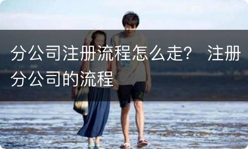 分公司注册流程怎么走？ 注册分公司的流程