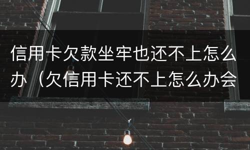 信用卡欠款坐牢也还不上怎么办（欠信用卡还不上怎么办会坐牢吗）