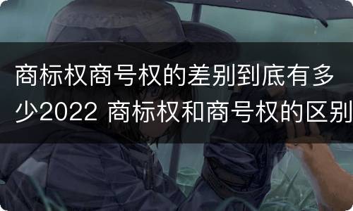 商标权商号权的差别到底有多少2022 商标权和商号权的区别