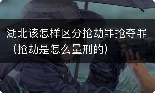 湖北该怎样区分抢劫罪抢夺罪（抢劫是怎么量刑的）